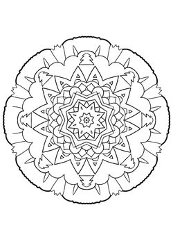 Mandala22 coloring pages for kindergarten and preschool kids activity free