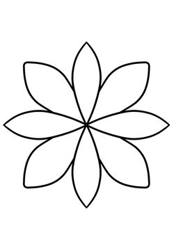 Flower7 coloring pages for kindergarten and preschool kids activity free