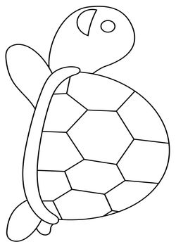 Turtle coloring pages for kindergarten and preschool kids activity free