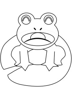 Frog coloring pages for kindergarten and preschool kids activity free