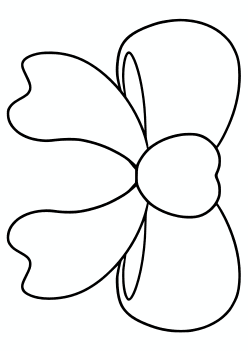 Ribbon coloring pages for kindergarten and preschool kids activity free