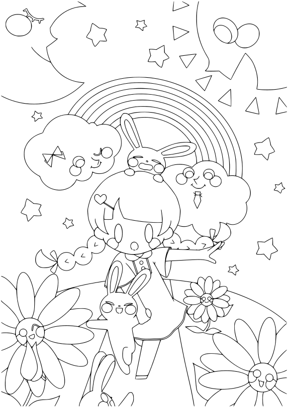 Premium 9 free coloring pages for kids