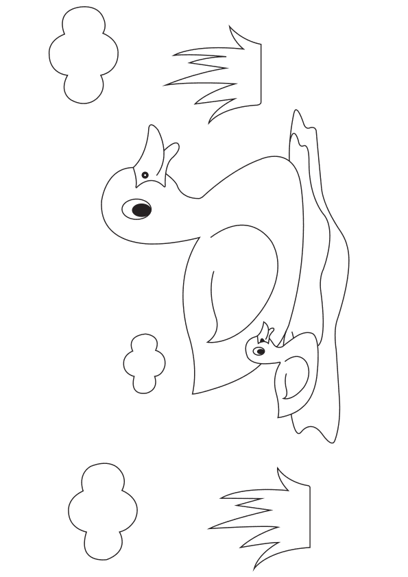 Ducks family free coloring pages for kids