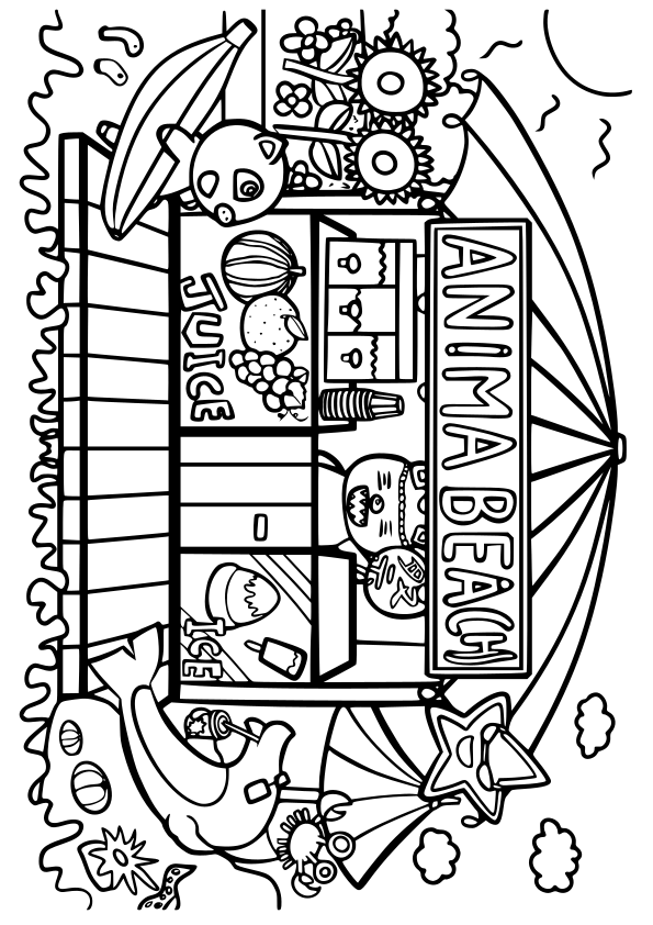 AnimaBeach free coloring pages for kids