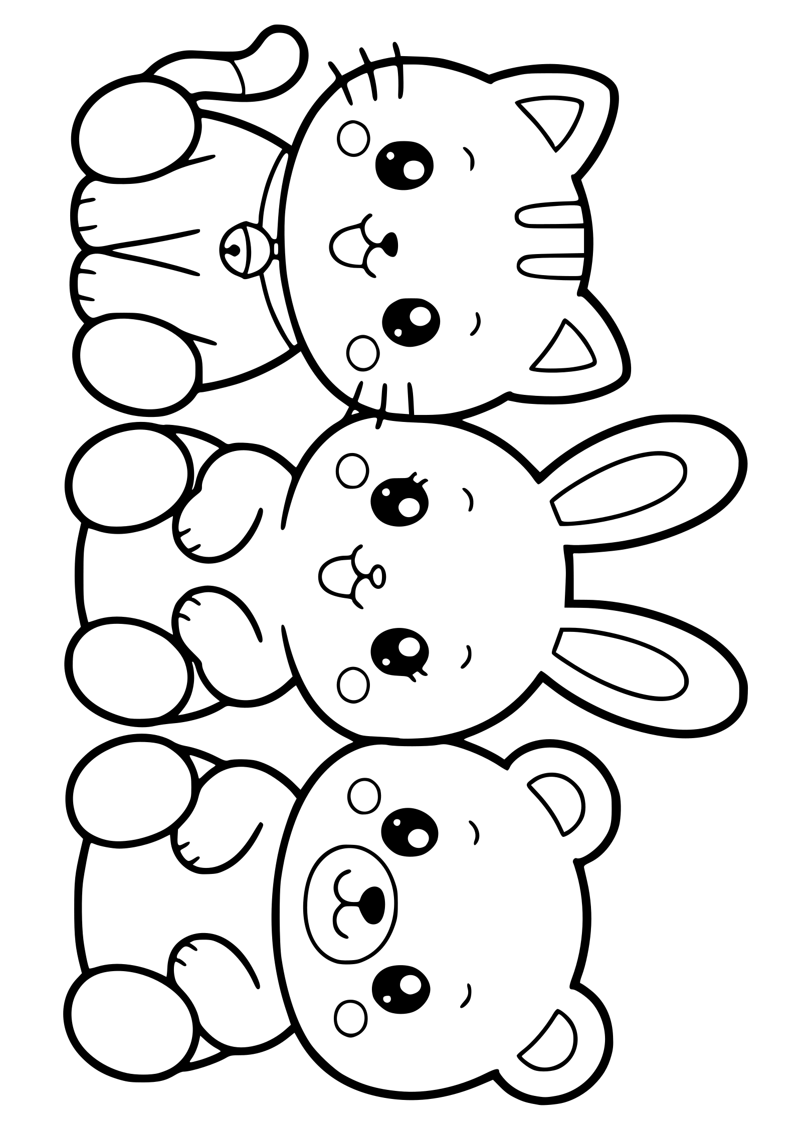 Animals 23 free coloring pages for kids