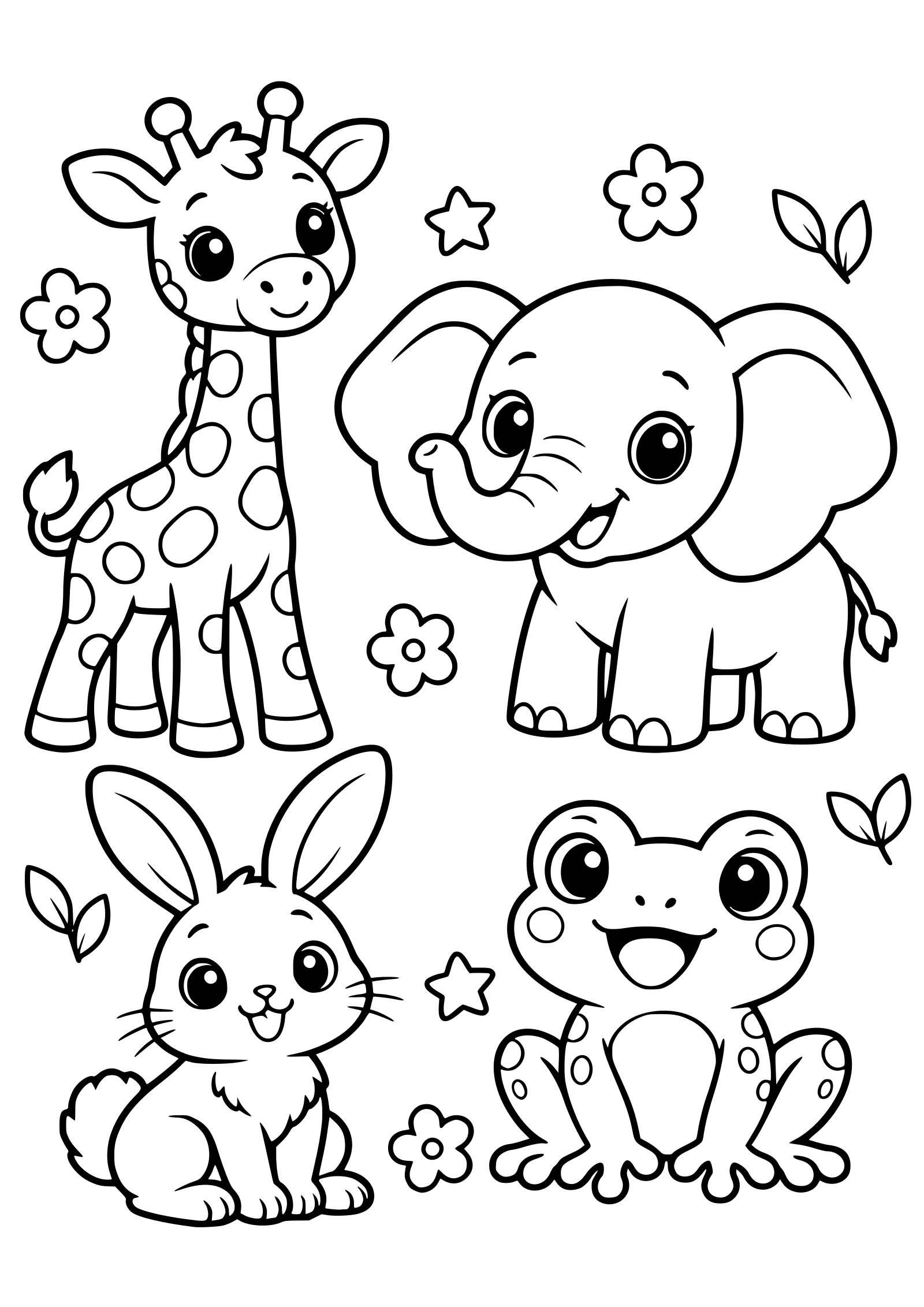動物２３の塗り絵です