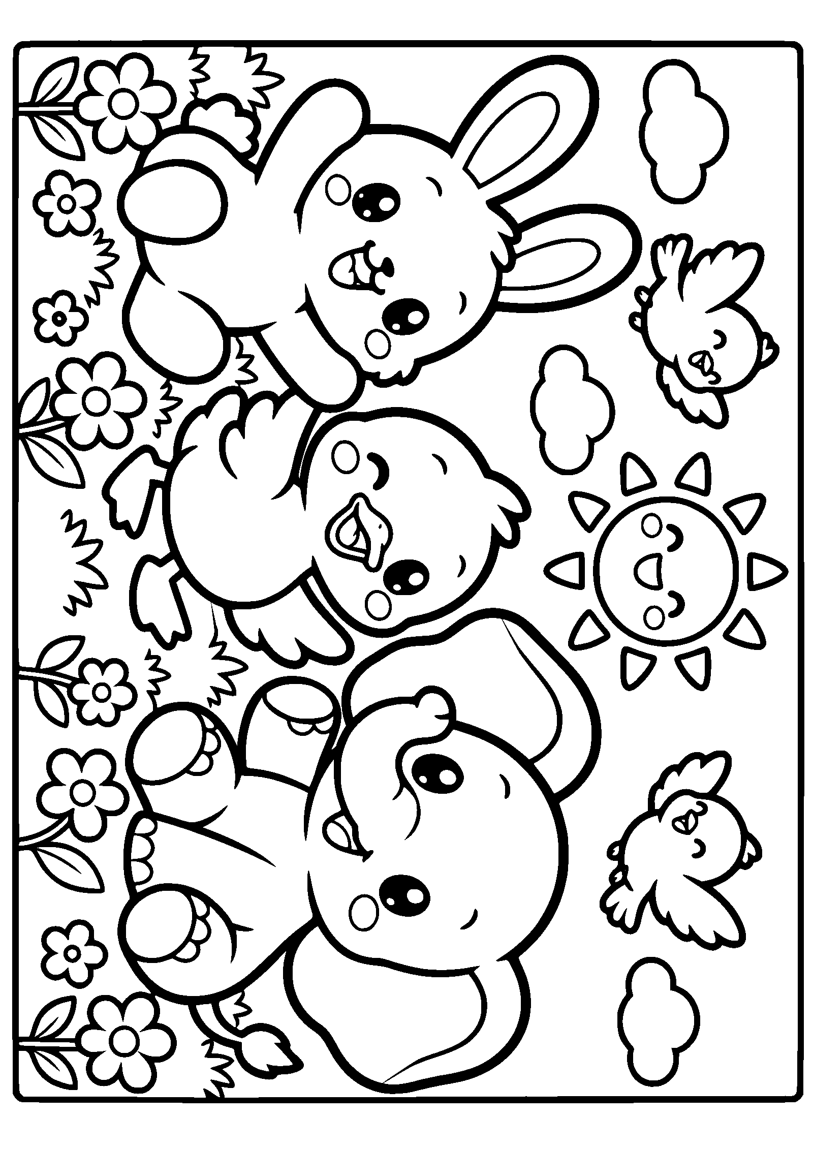 Animals 25 free coloring pages for kids