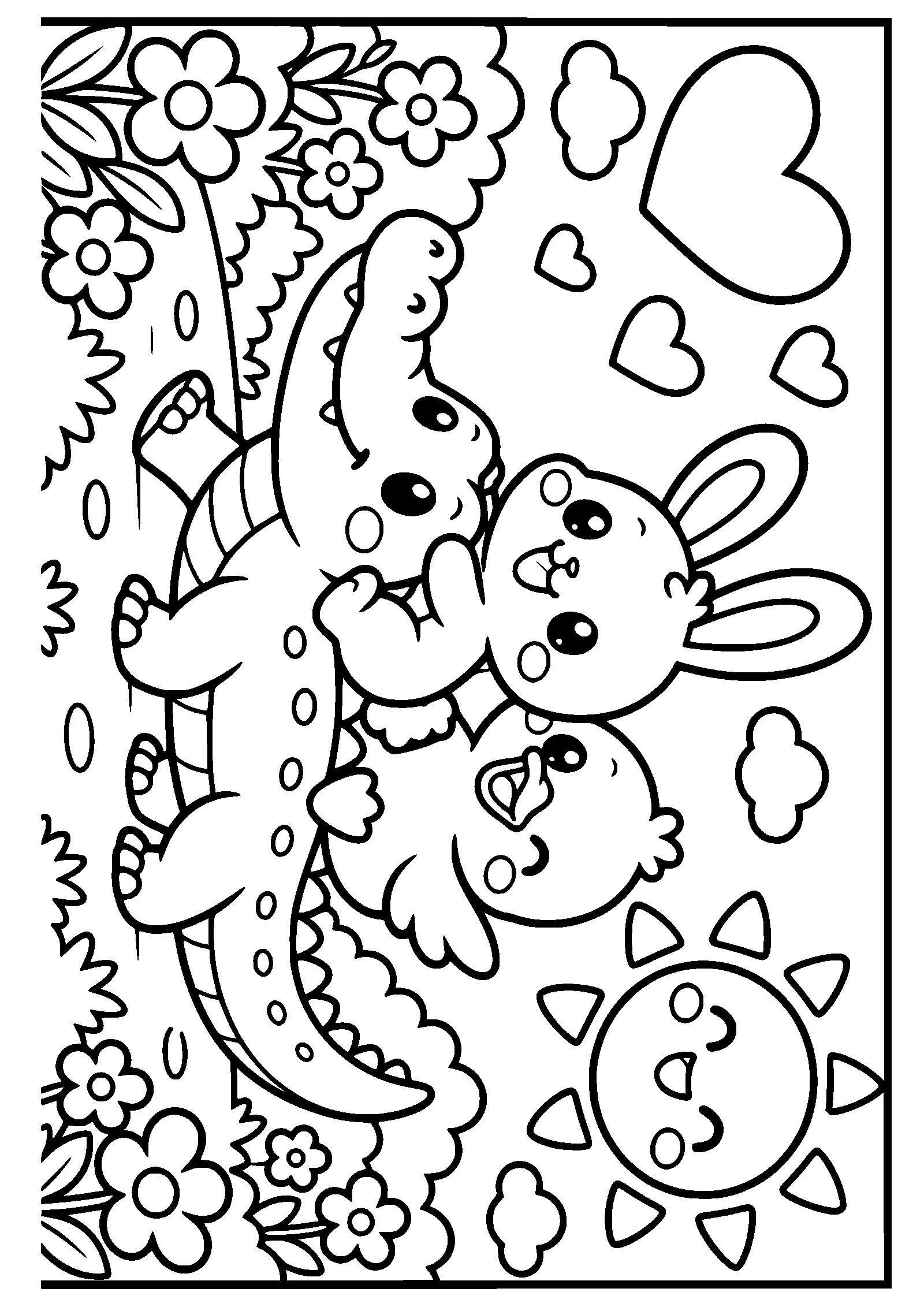 動物２６の塗り絵です