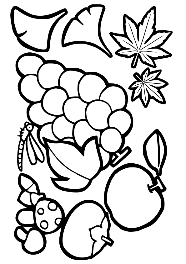 Autumn 2 free coloring pages for kids