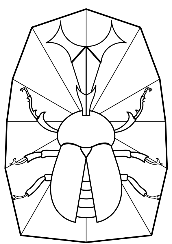 Beetle free coloring pages for kids