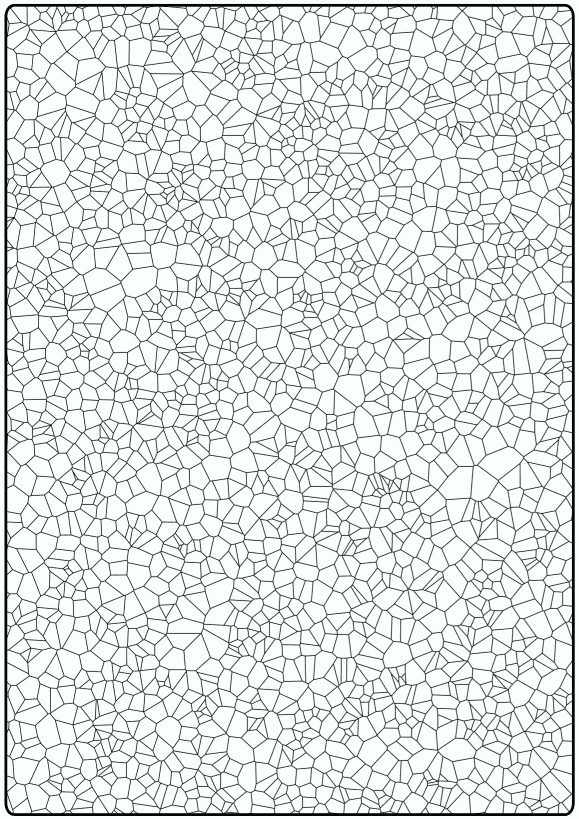 Volonoi diagram free coloring pages for kids