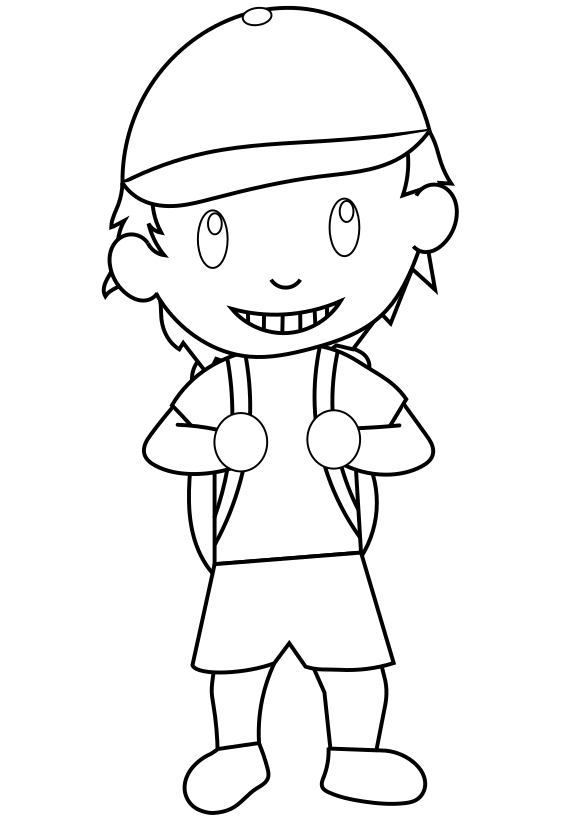 boy free coloring pages for kids