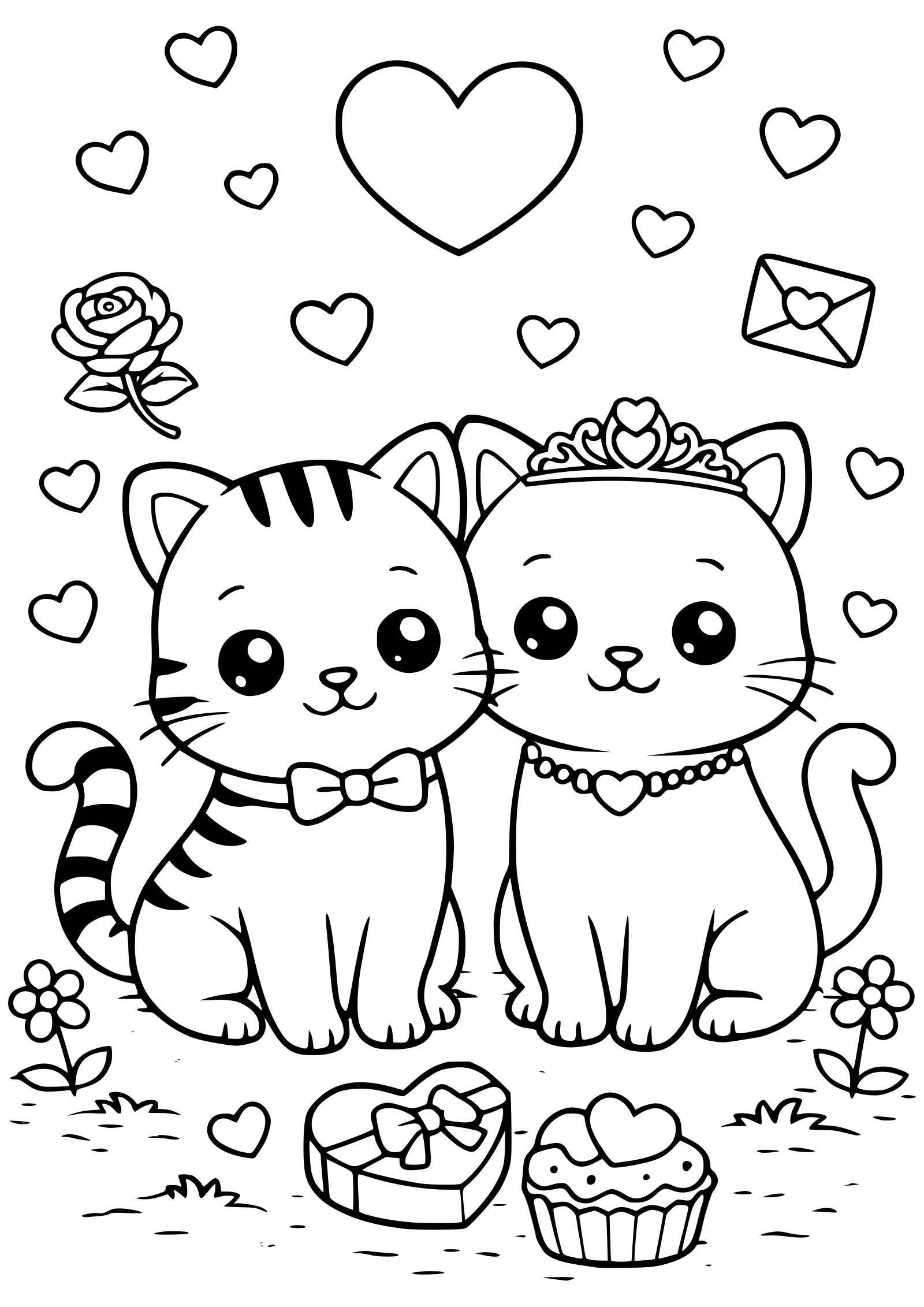 Cat Valentine free coloring pages for kids