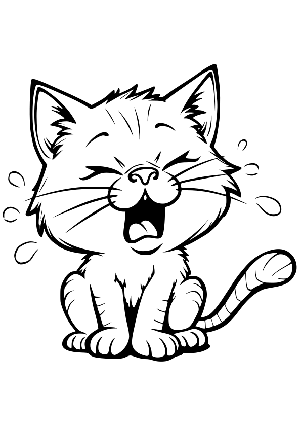 Cat 16 free coloring pages for kids