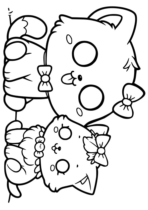 Cats 5 free coloring pages for kids