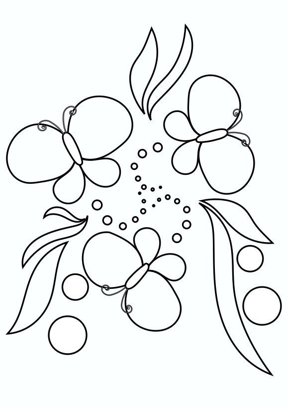 Butterfly1 free coloring pages for kids