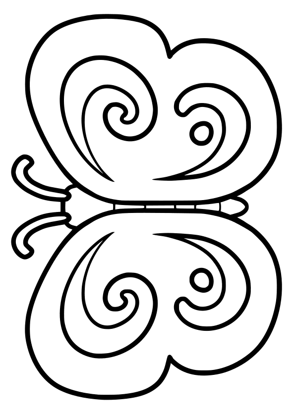 Butterfly7 free coloring pages for kids
