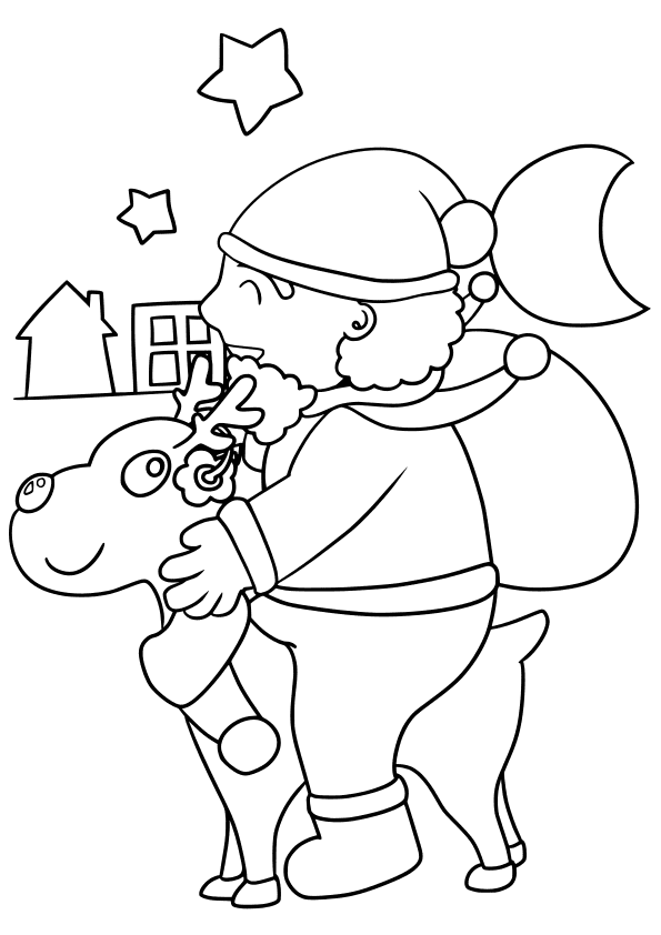 Christmas4 free coloring pages for kids