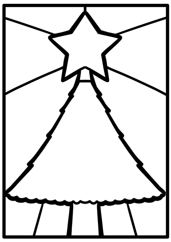 Christmas Tree8 free coloring pages for kids
