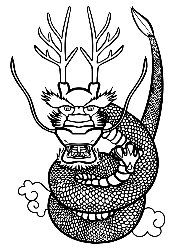 Dragon9 free coloring pages for kids
