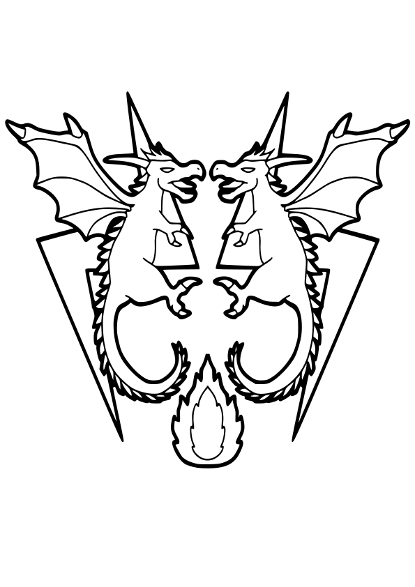 Dragons 15 free coloring pages for kids