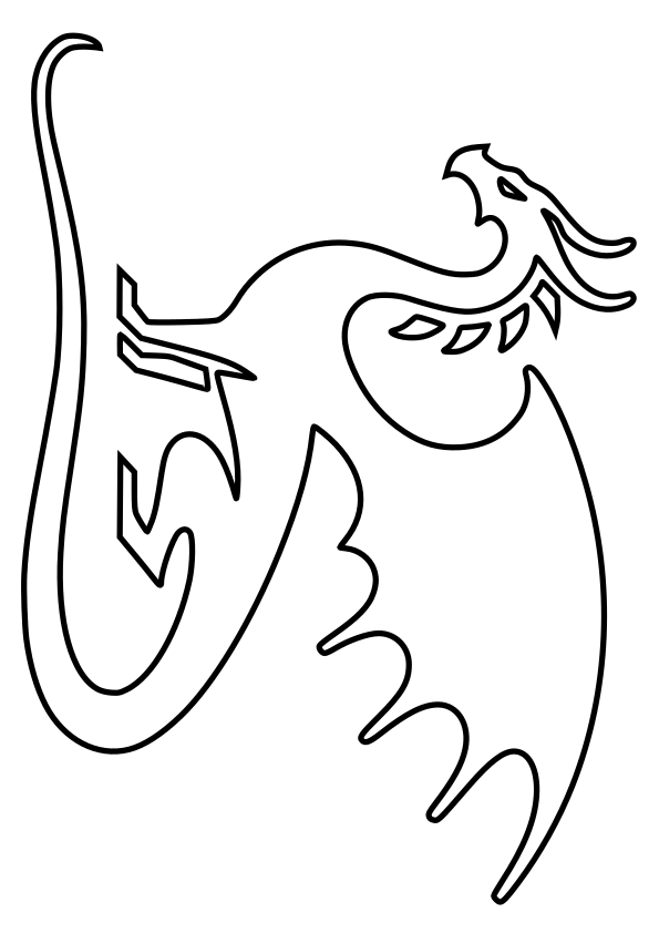 Dragon 7 free coloring pages for kids
