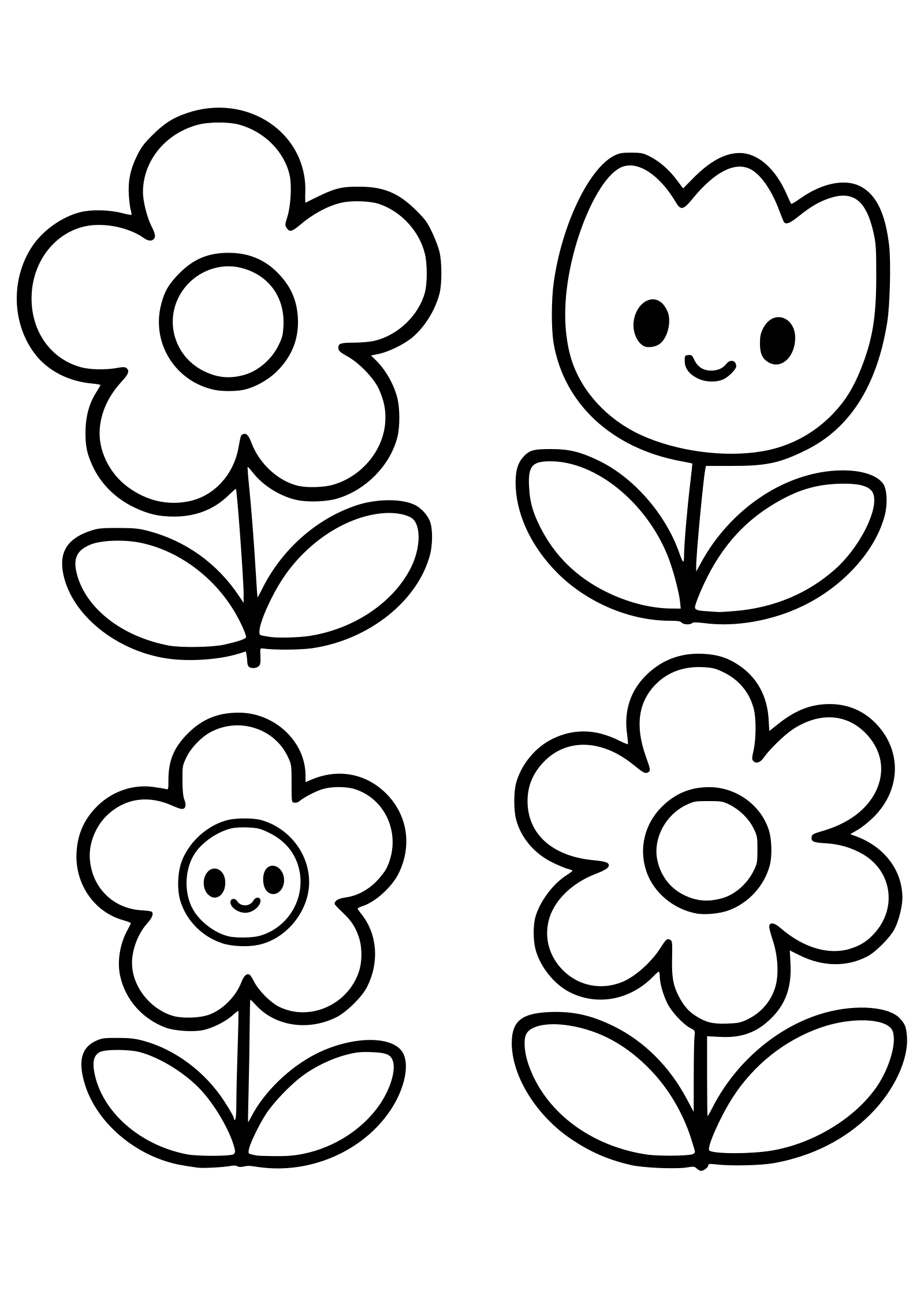 Flower 52 free coloring pages for kids