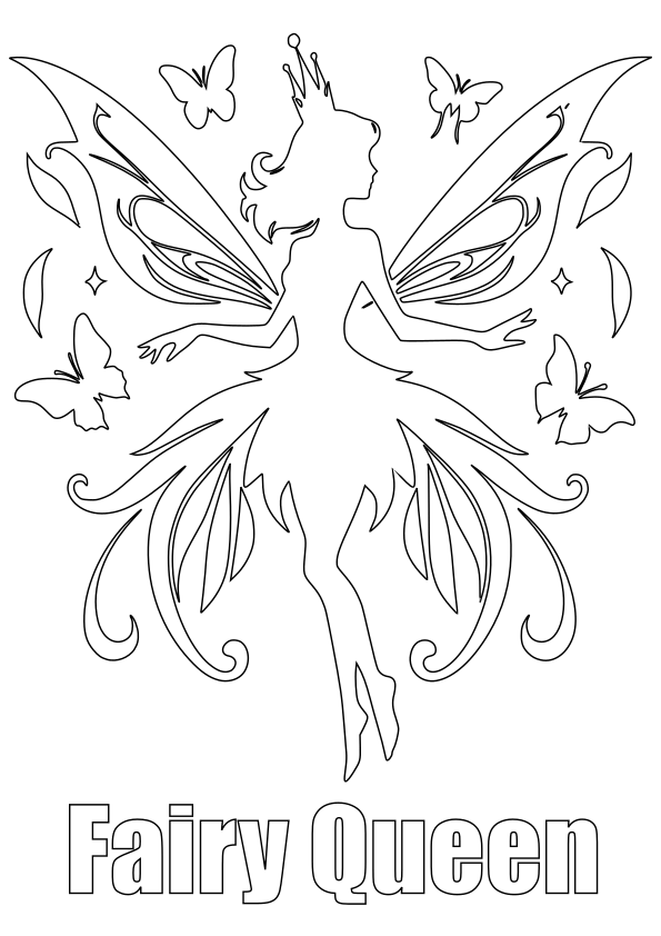 Fairy 15 free coloring pages for kids