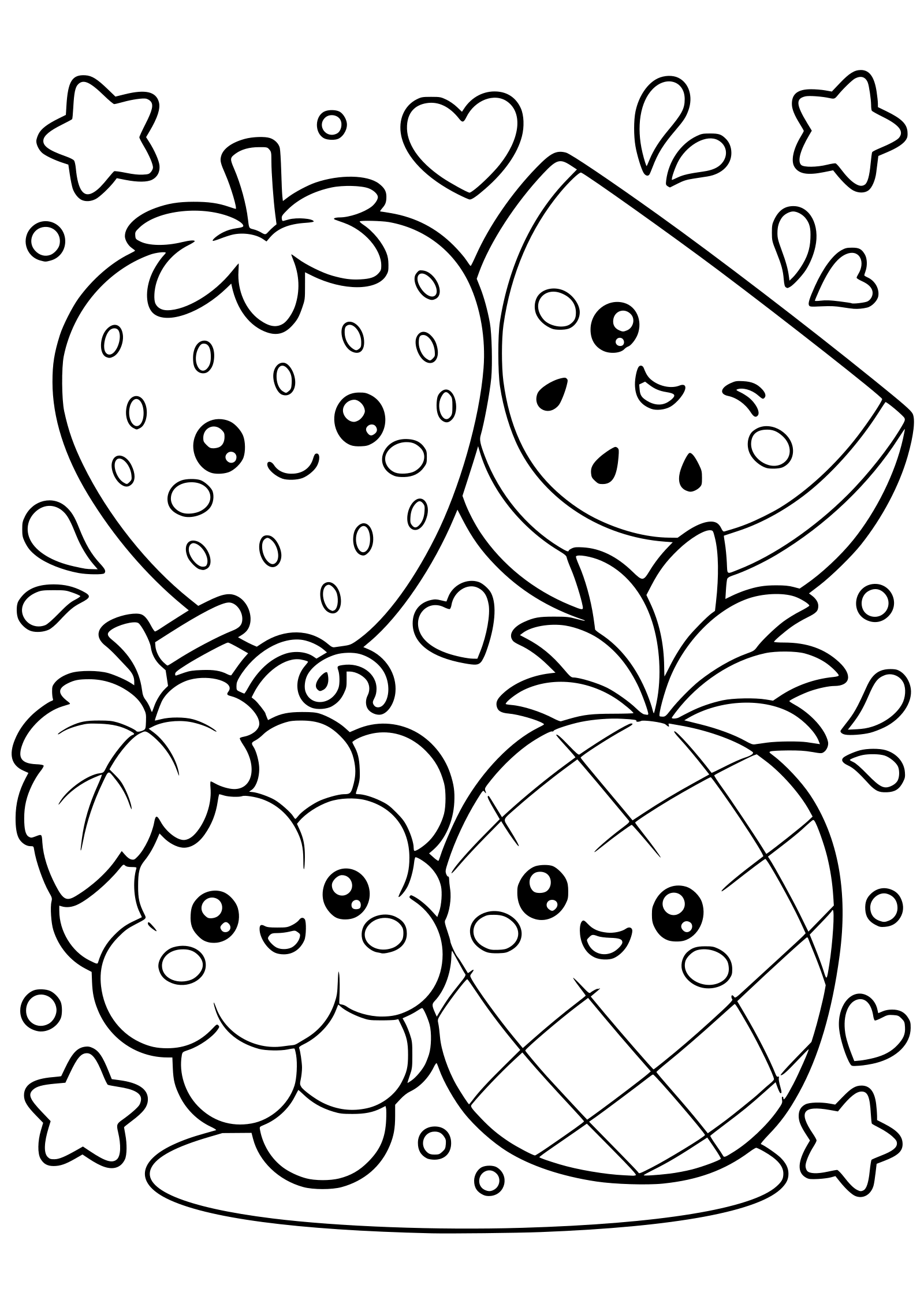 果物５の塗り絵です