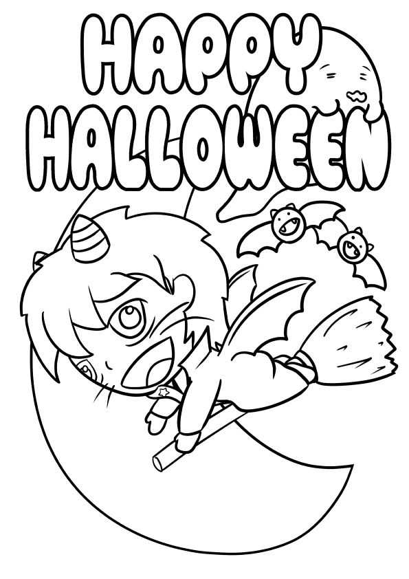 Halloween3 free coloring pages for kids