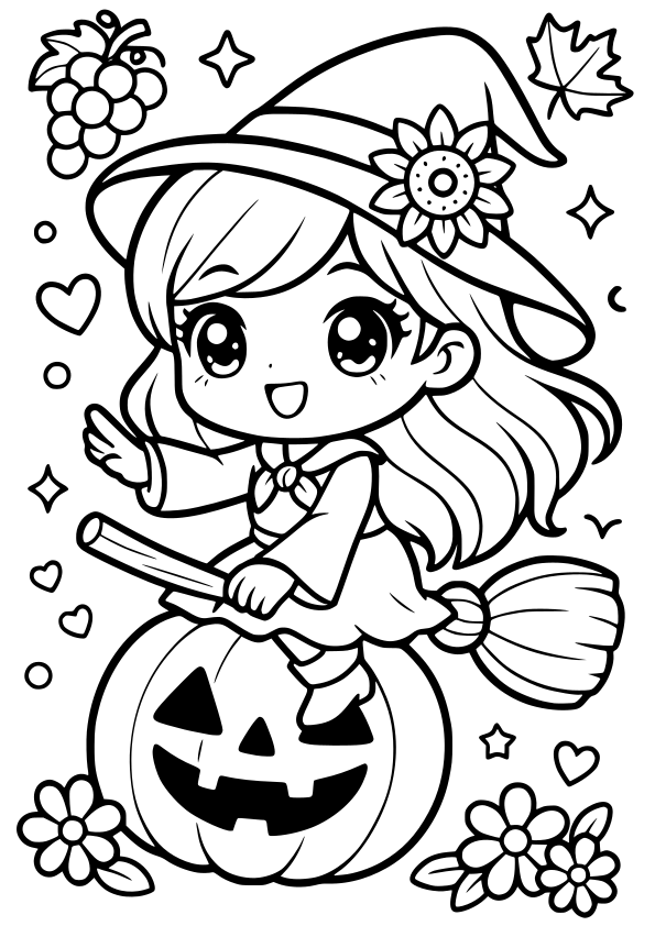 Halloween8 free coloring pages for kids