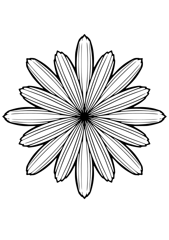 Flower21 free coloring pages for kids