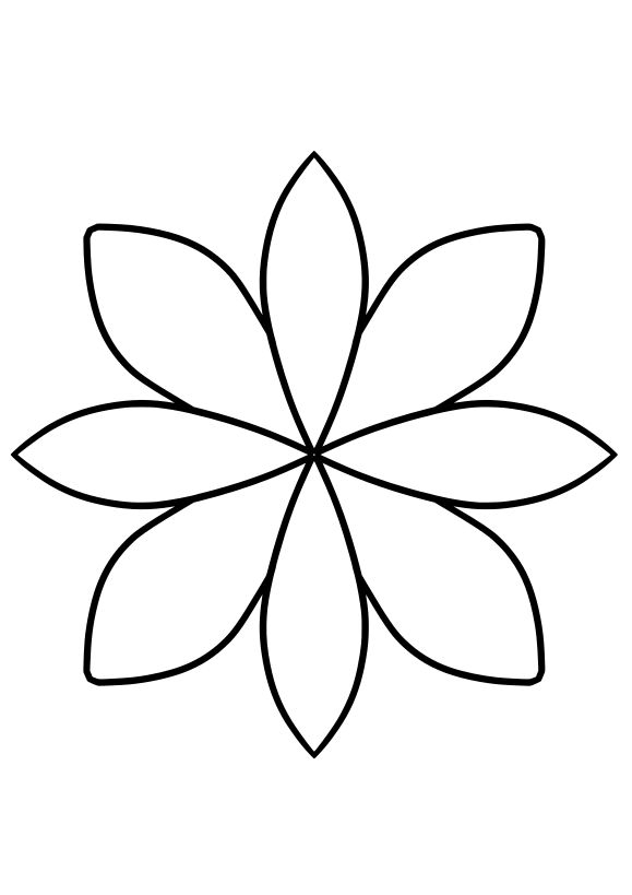 Flower7 free coloring pages for kids