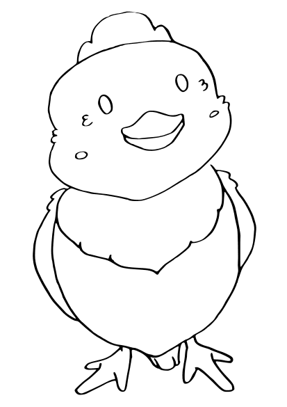 Chick4 free coloring pages for kids