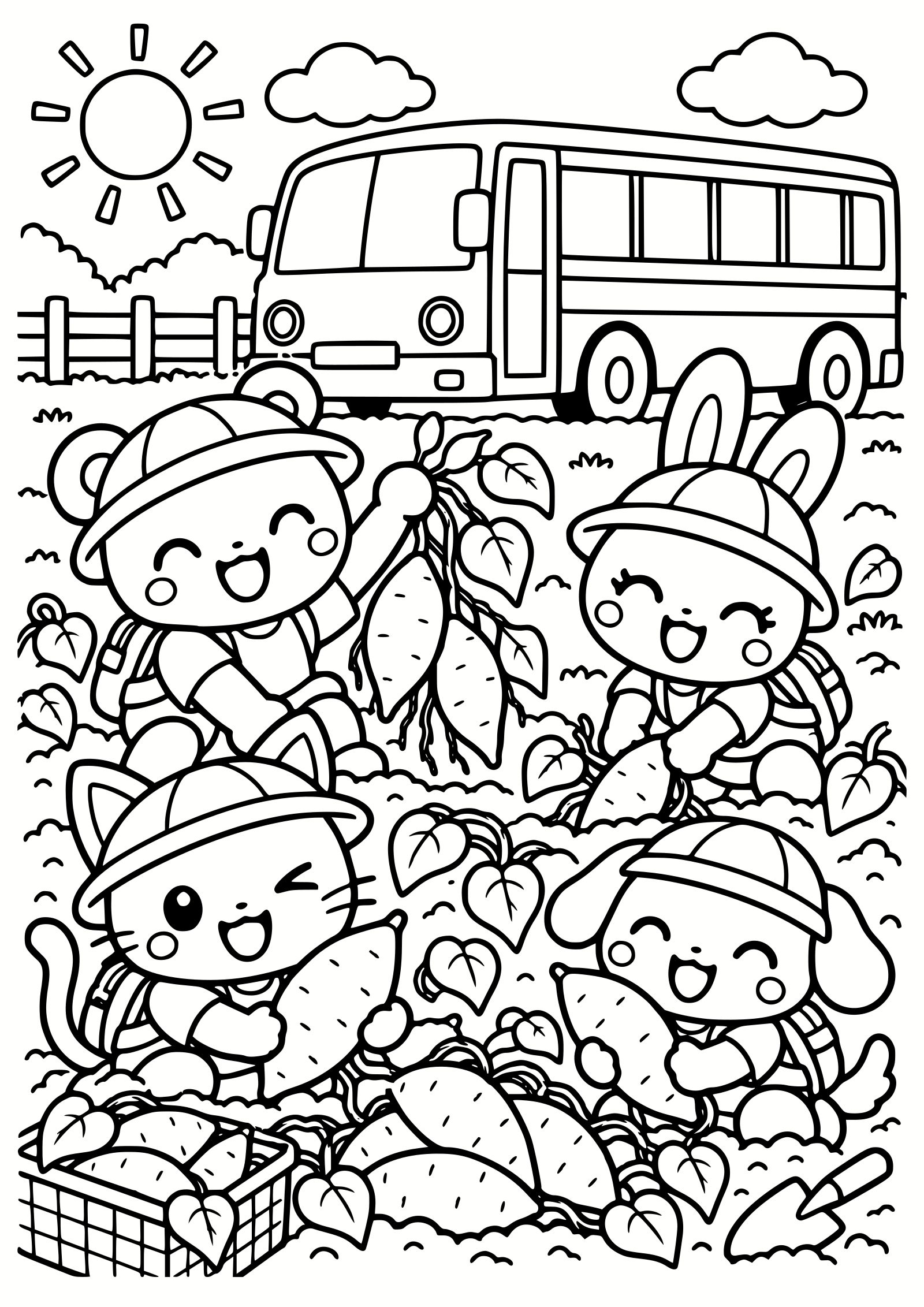 imohoriensoku2 free coloring pages for kids