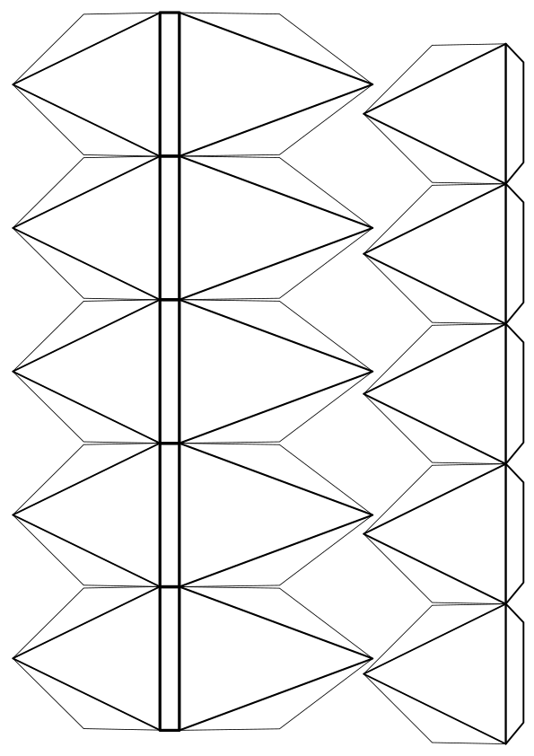 宝石３のペーパークラフトテンプレート塗り絵！？です