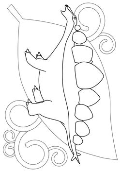 Stegosaurus 1 free coloring pages for kids