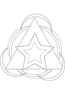 Star mandala free coloring pages for kids