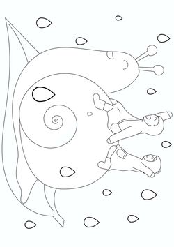 For the children who got on the snail free coloring pages for kids