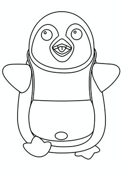 Penguin free coloring pages for kids