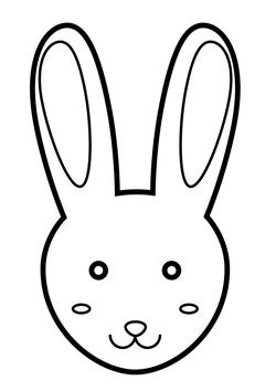 Rabbit coloring pages for kindergarten and preschool kids activity free