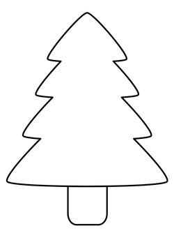 Christmas tree free coloring pages for kids