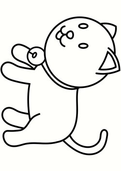 Cat coloring pages for kindergarten and preschool kids activity free