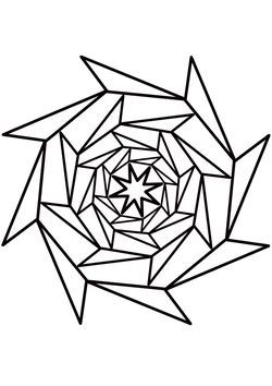 Mandala 10
 coloring pages for kindergarten and preschool kids activity free