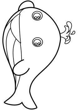Whale free coloring pages for kids