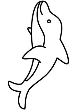 Dolphin coloring pages for kindergarten and preschool kids activity free