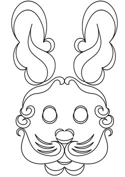 Rabbit4 free coloring pages for kids