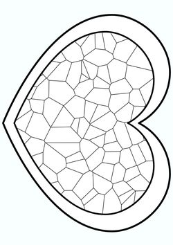 voronoi diagram free coloring pages for kids