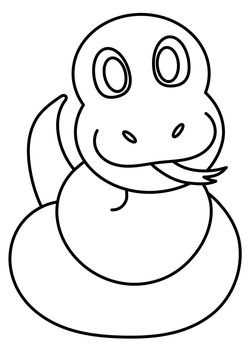 Snake free coloring pages for kids
