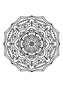 Mandala15 coloring pages for kindergarten and preschool kids activity free